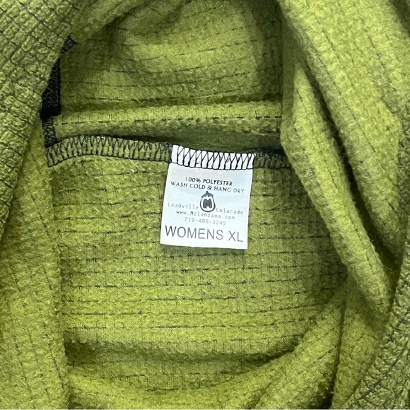 Green Melanzana micro grid hoodie - Picture 4 of 4